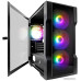 Корпус 1STPLAYER TRILOBITE T3-G Black / mATX, TG / 4x 120mm LED fans inc. / T3-G-BK-4F1