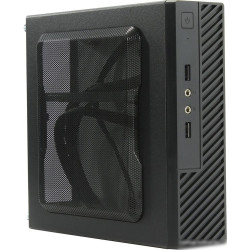Корпус INWIN ME100S-BK U3*2, front fan 4cm, HDD frame Upper type+ "L"+"I" types 120W adapter, GM-120 DC-ATX  Mini ITX [6133715]