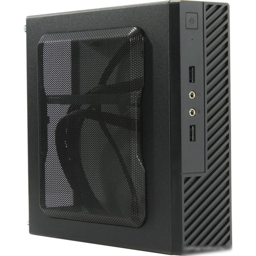 Корпус INWIN ME100S-BK U3*2, front fan 4cm, HDD frame Upper type+ "L"+"I" types 120W adapter, GM-120 DC-ATX  Mini ITX [6133715]
