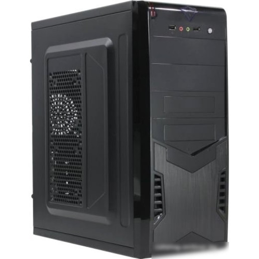 Корпус Exegate EX280389RUS   M itower CP-604 Black, ATX, <CP500W, 80mm>, 2*USB, Audio