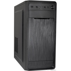 Корпус Exegate EX283069RUS  XP-332 Black, ATX, <XP350, Black,120mm>, 2*USB, Audio