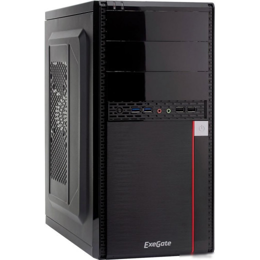Корпус Exegate EX277439RUS   Minitower MA-371X Black, mATX <без БП>