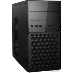 Корпус Exegate EX284032RUS   Minitower BA-203U Black, mATX, <без БП>, 2*USB+1*USB3.0, Audio