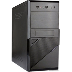 Корпус Exegate EX284022RUS   Minitower BA-201 Black, mATX, <без БП>, 2*USB, Audio