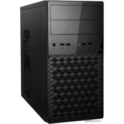 Корпус Exegate EX284031RUS   Minitower BA-203U Black, mATX, <AA500, 80mm>, 2*USB+1*USB3.0, Audio