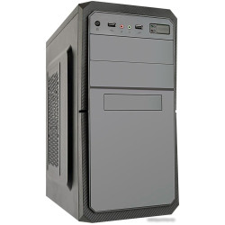 Корпус Exegate EX284027RUS   Minitower BA-202 Black, mATX, <без БП>, 2*USB, Audio