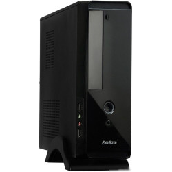 Корпус Exegate EX268699RUS   MiniITX  MI-209 Black, miniITX/mATX, <M350, 80mm>, 2*USB, Audio