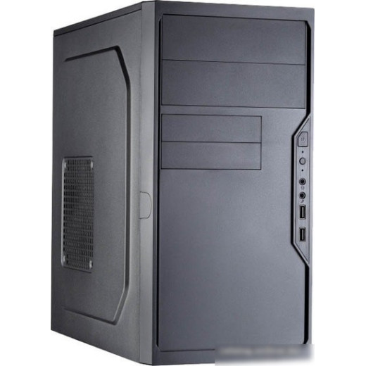 Корпус Minitower Foxline FL-733 450W black (mATX, 2xUSB3.0, 450W, w/pwr cord, w/o FAN) (FL-733R-FZ450R-U32)