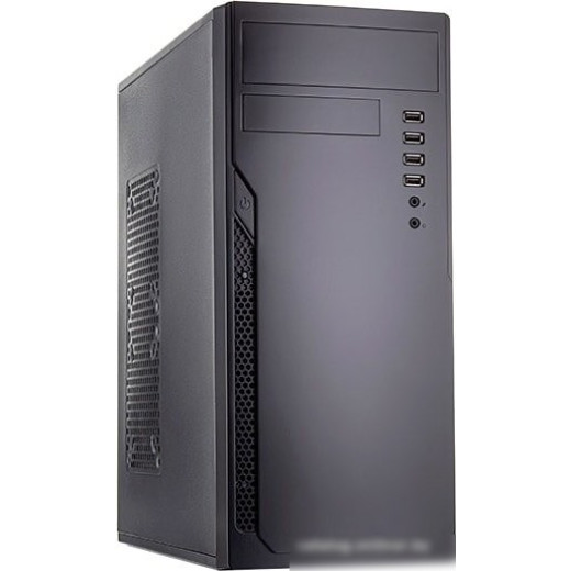 Корпус M iTower Foxline FL-301 450W black (ATX, w/450W ATX PSU, 2xUSB2.0,2xUSB3.0, Audio, w/o FAN, w pwr cord) (FL-301-FZ450R-U32)