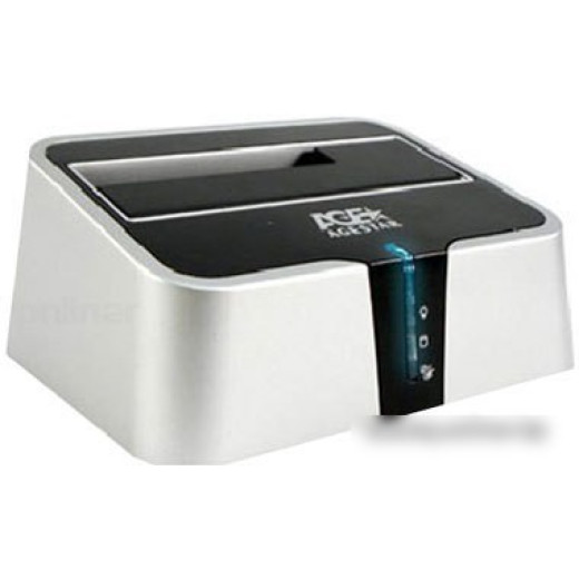 Док-станция для HDD AgeStar 3CBT2 SATA II пластик серебристый 1