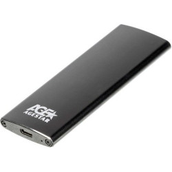 Внешний корпус SSD AgeStar 3UBNF2C m2 NGFF 2280 B-Key USB 3.1 алюминий черный