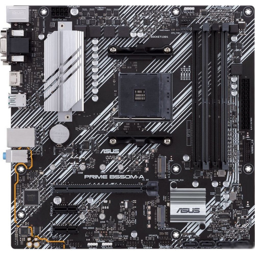 Материнская плата Asus PRIME B550M-A Soc-AM4 AMD B550 4xDDR4 mATX AC`97 8ch(7.1) GbLAN RAID+VGA+DVI+HDMI