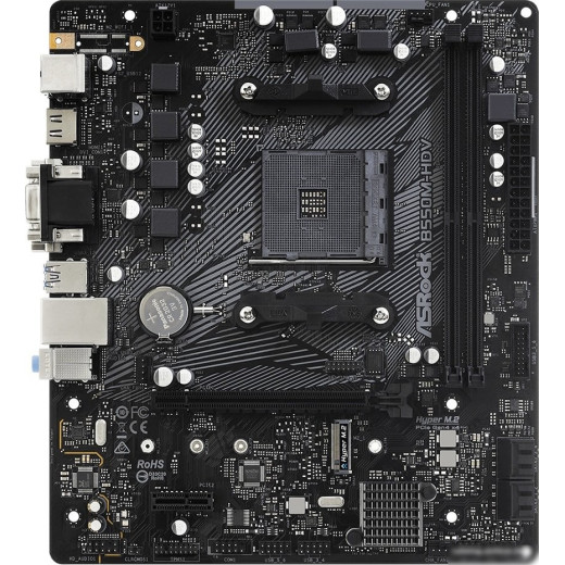 Материнская плата Asrock B550M-HDV Soc-AM4 AMD B550 2xDDR4 mATX AC`97 8ch(7.1) GbLAN RAID+VGA+DVI+HDMI