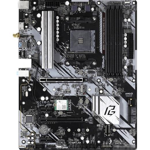 Материнская плата Asrock B550 PHANTOM GAMING 4 Soc-AM4 AMD B550 4xDDR4 ATX AC`97 8ch(7.1) GbLAN RAID+HDMI