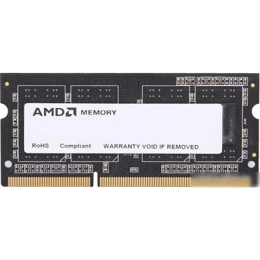 Память DDR3 4Gb 1600MHz AMD R534G1601S1SL-UO OEM PC3-12800 CL11 SO-DIMM 204-pin 1.35В