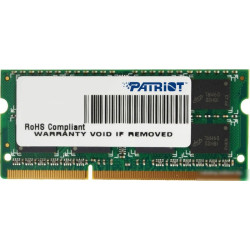 Память DDR3 4Gb 1600MHz Patriot PSD34G16002S RTL PC3-12800 CL11 SO-DIMM 204-pin 1.5В