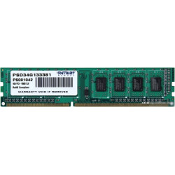 Память DDR3 4Gb 1333MHz Patriot PSD34G133381 RTL PC3-10600 CL9 DIMM 240-pin 1.5В