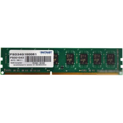 Память DDR3 4Gb 1600MHz Patriot PSD34G160081 RTL PC3-12800 CL11 DIMM 240-pin 1.5В