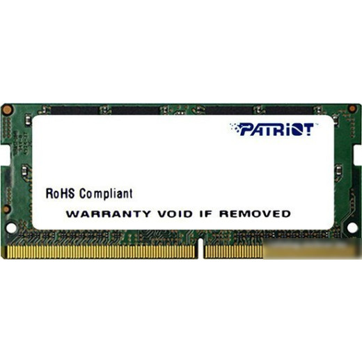 Память DDR4 8Gb 2666MHz Patriot PSD48G266681S RTL PC3-21300 CL19 SO-DIMM 260-pin 1.2В single rank