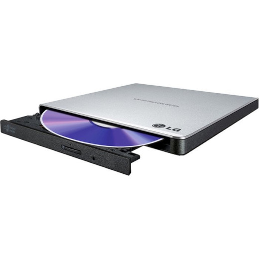 Привод DVD-RW LG GP57ES40 серебристый USB внешний oem