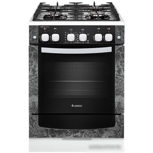 Плита Газовая GEFEST ПГ 6500-02 0113 черный мрамор