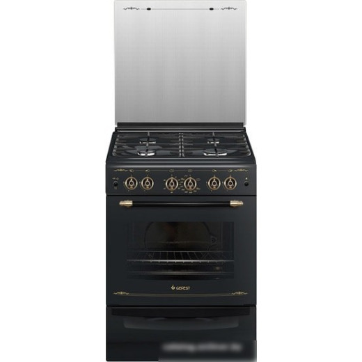 Плита Газовая GEFEST ПГ 6100-02 0183 черный (стеклянная крышка)