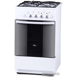 Плита Комбинированная Flama RK 23-105 W белый (без крышки) реш.эмаль