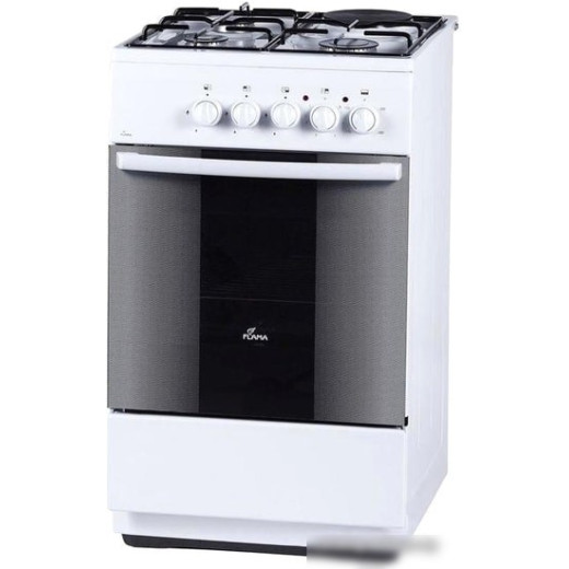 Плита Комбинированная Flama RK 23-105 W белый (без крышки) реш.эмаль