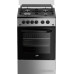 Плита Газовая Beko FSGT51138GSS серебристый (стеклянная крышка) реш.чугун