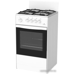 Плита Газовая Darina S GM 441 001 W Т8 белый реш.сталь