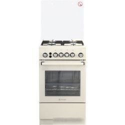 Плита Газовая De Luxe 5040.40Г (КР) ЧР-013 слоновая кость (стеклянная крышка) реш.чугун