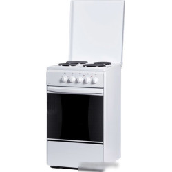 Плита Электрическая Flama AE 1409 W белый эмаль (эмалированная крышка)