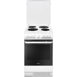 Плита Электрическая Hansa FCEW54109 белый эмаль (металлическая крышка)