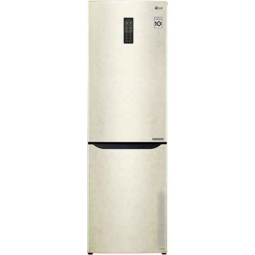 Холодильник двухкамерный LG GA-B419 SEUL морозильная камера снизу, цвет бежевый