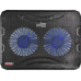 Подставка Buro BU-LCP156-B214 15.6 358x270x21мм 1xUSB 2x 140ммFAN 597г металлическая сетка/пластик черный