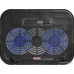 Подставка Buro BU-LCP140-B214H 14 338x255x22мм 1xUSB 2x 140ммFAN 480г металлическая сетка/пластик черный