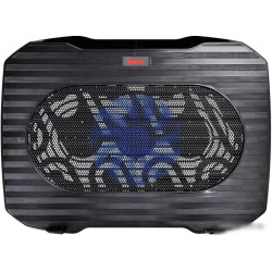 Подставка Buro BU-LCP156-B114 15.6 357x265x33мм 1xUSB 1x 140ммFAN 345г металлическая сетка/пластик черный