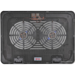 Подставка Buro BU-LCP156-B214H 15.6 355x255x30мм 2xUSB 2x 140ммFAN 657г металлическая сетка/пластик черный