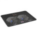 Подставка Buro BU-LCP156-B214H 15.6 355x255x30мм 2xUSB 2x 140ммFAN 657г металлическая сетка/пластик черный