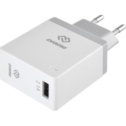 Сетевое зар./устр. Digma DGWC-1U-2.1A-WG 2.1A универсальное белый