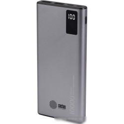 Мобильный аккумулятор Cactus CS-PBFSLT-10000 10000mAh 3A 2xUSB серый