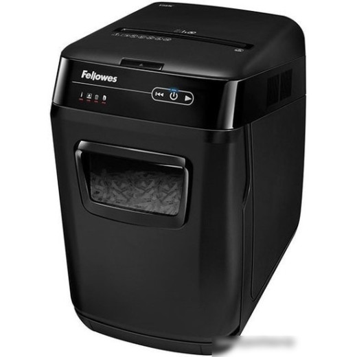 Шредер Fellowes AutoMax 130C (секр.P-3)/фрагменты/130лист./32лтр./Уничт:скрепки, скобы, пл.карты