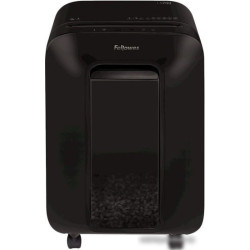 Шредер Fellowes PowerShred LX200 черный (секр.P-4)/перекрестный/12лист./22лтр./скрепки/скобы/пл.карты