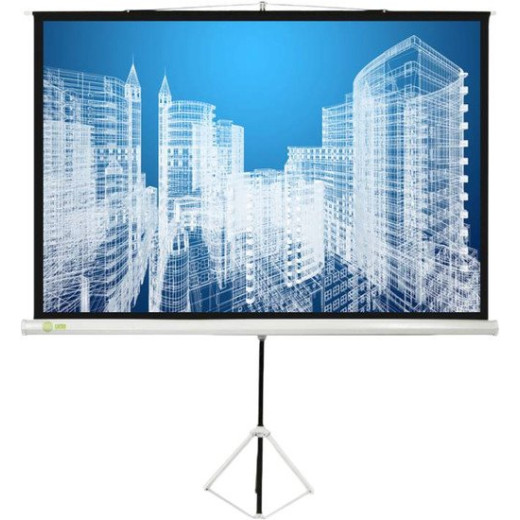 Экран Cactus 127x127см Triscreen CS-PST-127X127 1:1 напольный рулонный белый