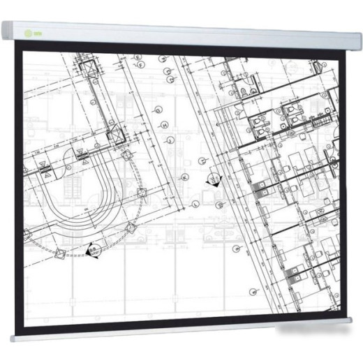 Экран Cactus 127x127см Wallscreen CS-PSW-127X127 1:1 настенно-потолочный рулонный белый
