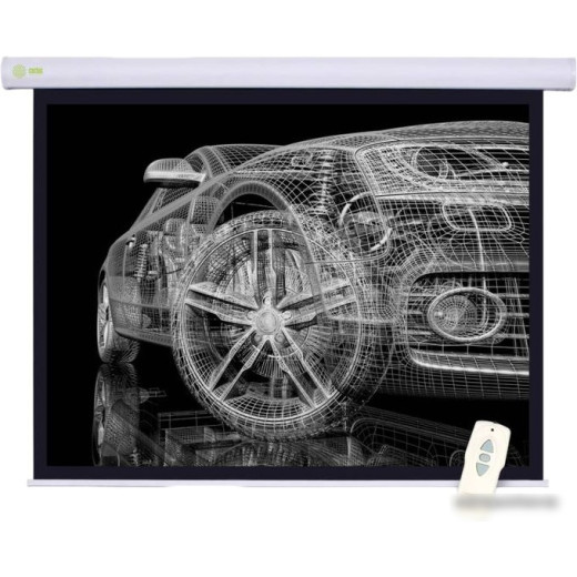 Экран Cactus 150x150см Motoscreen CS-PSM-150x150 1:1 настенно-потолочный рулонный (моторизованный привод)