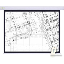 Экран Cactus 180x180см Motoscreen CS-PSM-180x180 1:1 настенно-потолочный рулонный (моторизованный привод)