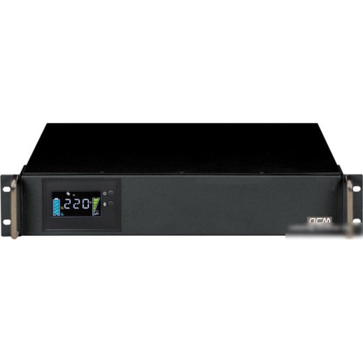 Источник бесперебойного питания Powercom King Pro RM KIN-1200AP LCD 720Вт 1200ВА черный