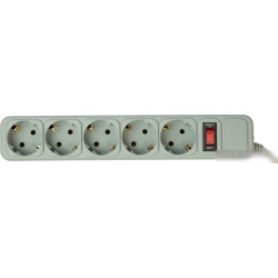 Сетевой фильтр PC PET AP01006-E-GR, 1.8м, серый