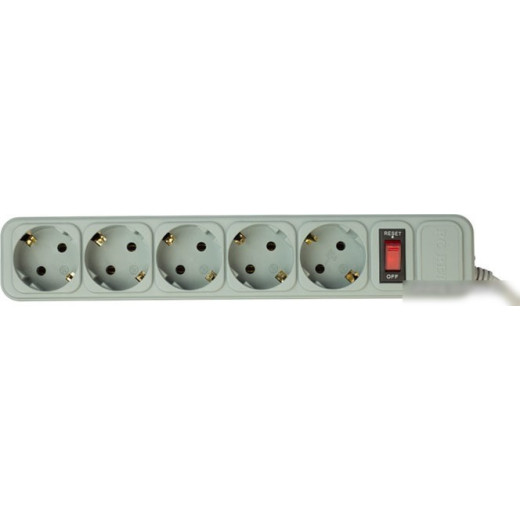 Сетевой фильтр PC PET AP01006-E-GR, 1.8м, серый